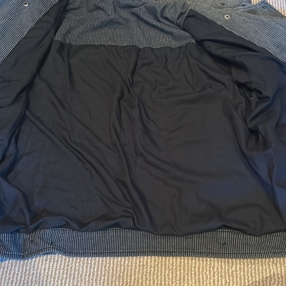 EUC FREE PEOPLE railroad knit pin stripe black grey jacket size S/M - Picture 12 of 16